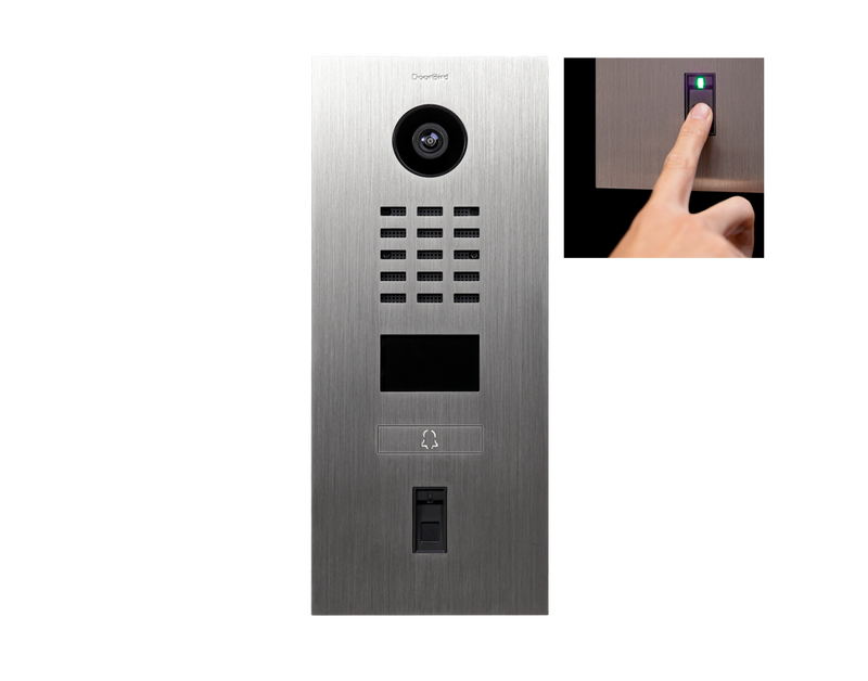 DoorBird D2101FV Fingerprint 50 IP Video Door Station in Chrome