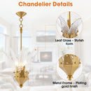 Parrot Uncle 17-Inch Vito 3-Light Feather-Shaped Island Pendant Light (D3014)