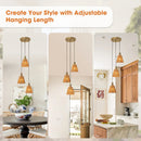Parrot Uncle 15-Inch Merle 3-Light Island Pendant Light (D3016)