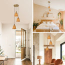 Parrot Uncle 15-Inch Merle 3-Light Island Pendant Light (D3016)