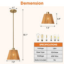 Parrot Uncle 7-Inch Elsa 1-Light Island Pendant Light (D3017)