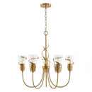 Parrot Uncle 26-Inch Uriah 5-Light Golden Chandelier (D3019)