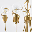 Parrot Uncle 26-Inch Uriah 5-Light Golden Chandelier (D3019)