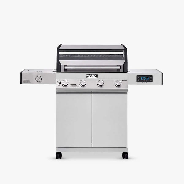 Monument Denali Smart Tech Propane Gas Grill in Stainless Steel (D405)