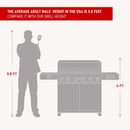 Monument Denali Smart Gas Grill in Stainless Steel with 6 Burners (D605)