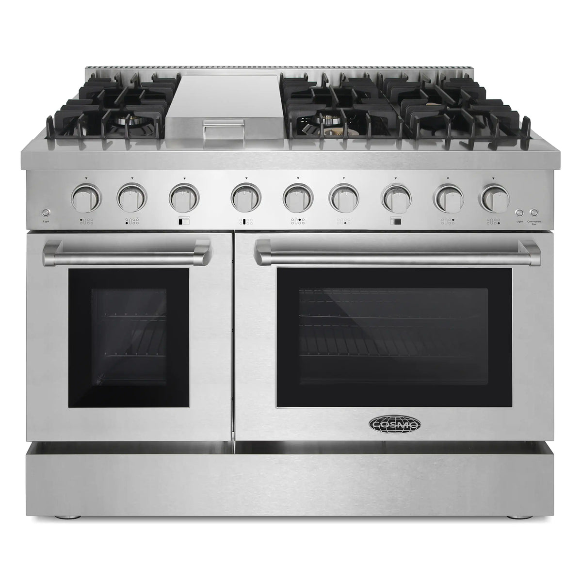 Cosmo 48-Inch Dual Fuel Range with Griddle and Double Oven (COS-DFRL48