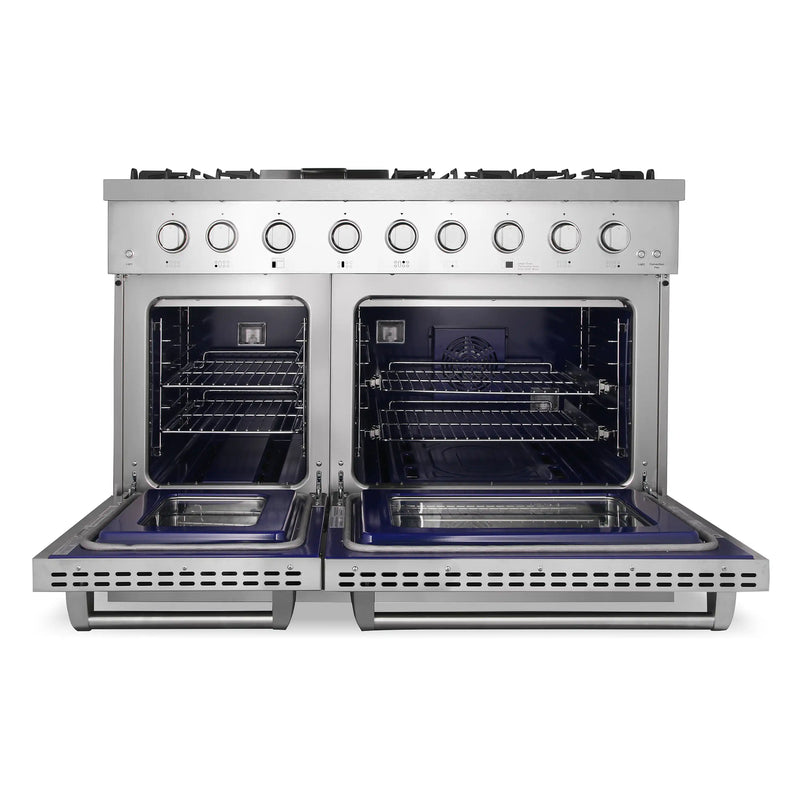 Cosmo 48-Inch Dual Fuel Range with Griddle and Double Oven (COS-DFRL48 Cosmo 48-Inch Dual Fuel Range with Griddle and Double Oven (COS-DFRL48