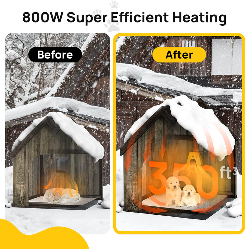 TURBRO Neighborhood DH800A Dog House Heater