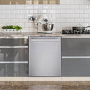 Cosmo 4-Piece Appliance Package - 36-Inch Single Oven Dual Fuel Range, Wall Mount Range Hood, Dishwasher and Refrigerator in Stainless Steel (COS-4PKG-216)