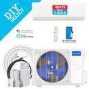 MRCOOL DIY Select 9K BTU Ductless Mini Split System with Black Wall Mount Air Handler, 115V, 11.5 ft DIY Lineset, R454B (DIYS-09-HP-B-115A11-O)