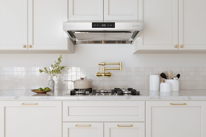 Hauslane 30-Inch Under Cabinet Self-Clean Touch Control Range Hood in Stainless Steel (UC-PS38SS-30)