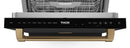 Black control panel with bronze trim and THOR logo on dishwasher front