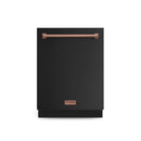 Gordon Ramsay by Thor Kitchen 24 Inch Dishwasher in Black with Rose Gold Trim (DW24X8BA00-RSG)