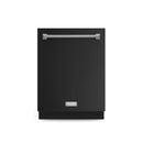 Black 24-inch built-in dishwasher front with stainless handle and THOR logo
