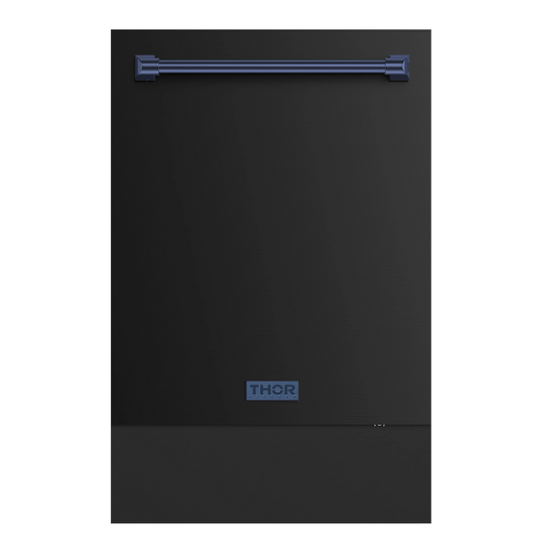 Thor Kitchen Gordon Ramsay Series 24 Inch Dishwasher in Black with Navy Blue Trim (DW24X8BA00-BLU)