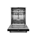 Gordon Ramsay by Thor Kitchen 3-Piece Appliance Package - 48-Inch Gas Range with Double Oven, 36-Inch Refrigerator, and Dishwasher in Black