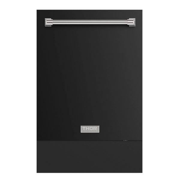 Thor Kitchen Gordon Ramsay Series 24 Inch Dishwasher in Black with Stainless Steel Trim (DW24X8BA00-SS)