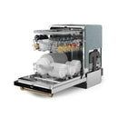 Gordon Ramsay by Thor Kitchen 3-Piece Appliance Package - 48-Inch Gas Range with Double Oven, 36-Inch Refrigerator, and Dishwasher in Stainless Steel with Bronze Trim