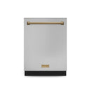 Gordon Ramsay by Thor Kitchen 24 Inch Dishwasher in Stainless Steel with Bronze Trim (DW24X8BA99-BRZ)