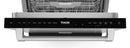 Stainless steel dishwasher front with black control bar and Thor branding.