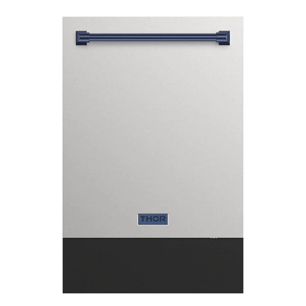 Thor Kitchen Gordon Ramsay Series 24 Inch Dishwasher in Stainless Steel with Navy Blue Trim (DW24X8BA99-BLU)