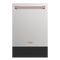 Thor Kitchen Gordon Ramsay Series 24 Inch Dishwasher in Stainless Steel with Rose Gold Trim (DW24X8BA99-RSG)