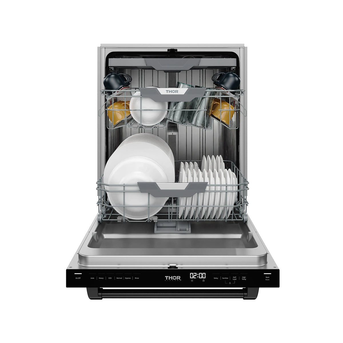 Gordon Ramsay by Thor Kitchen 24-Inch Dishwasher in White with Black Trim (DW24X8BAW-BLK)