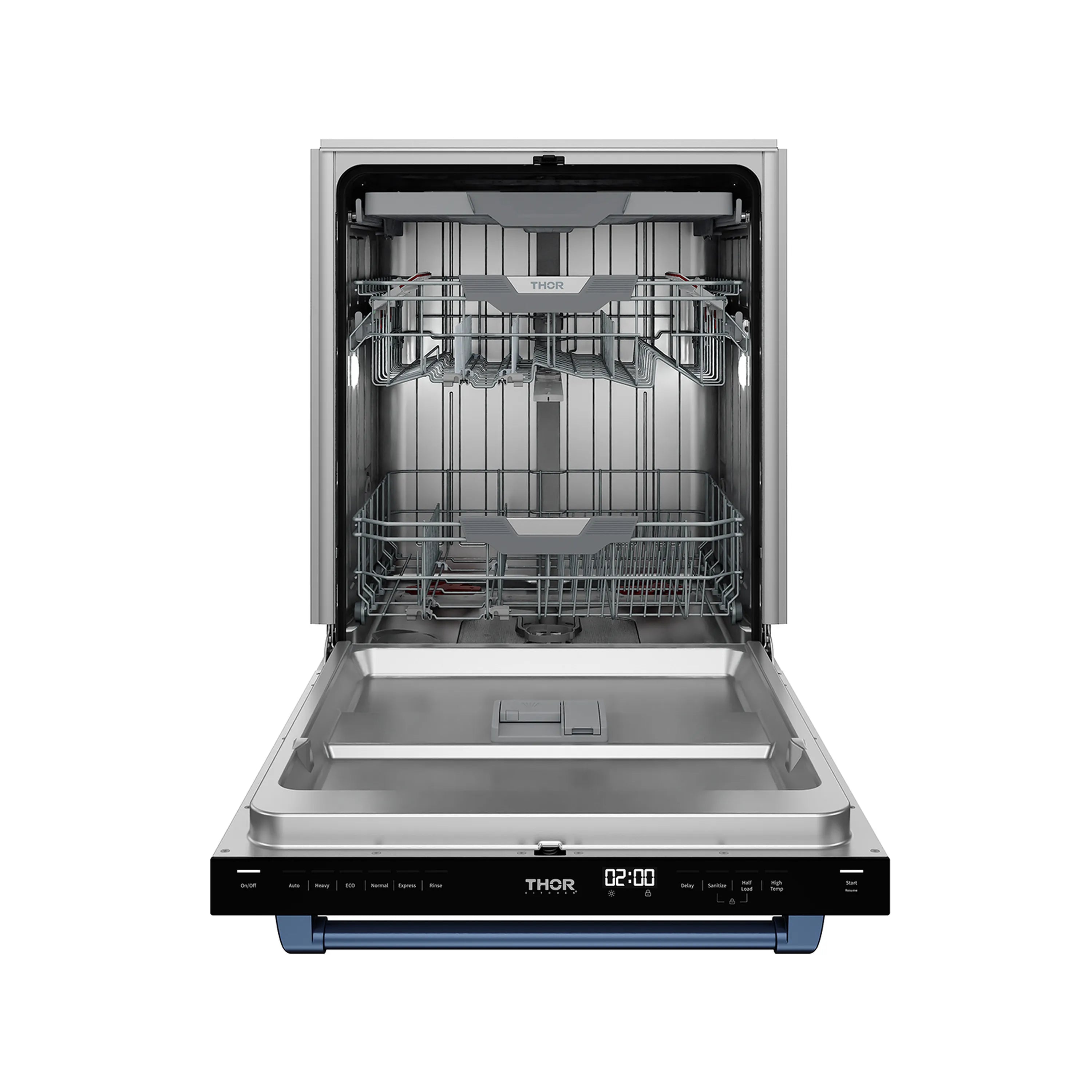 Gordon Ramsay by Thor Kitchen 24-Inch Dishwasher in White with Navy Blue Trim (DW24X8BAW-BLU)