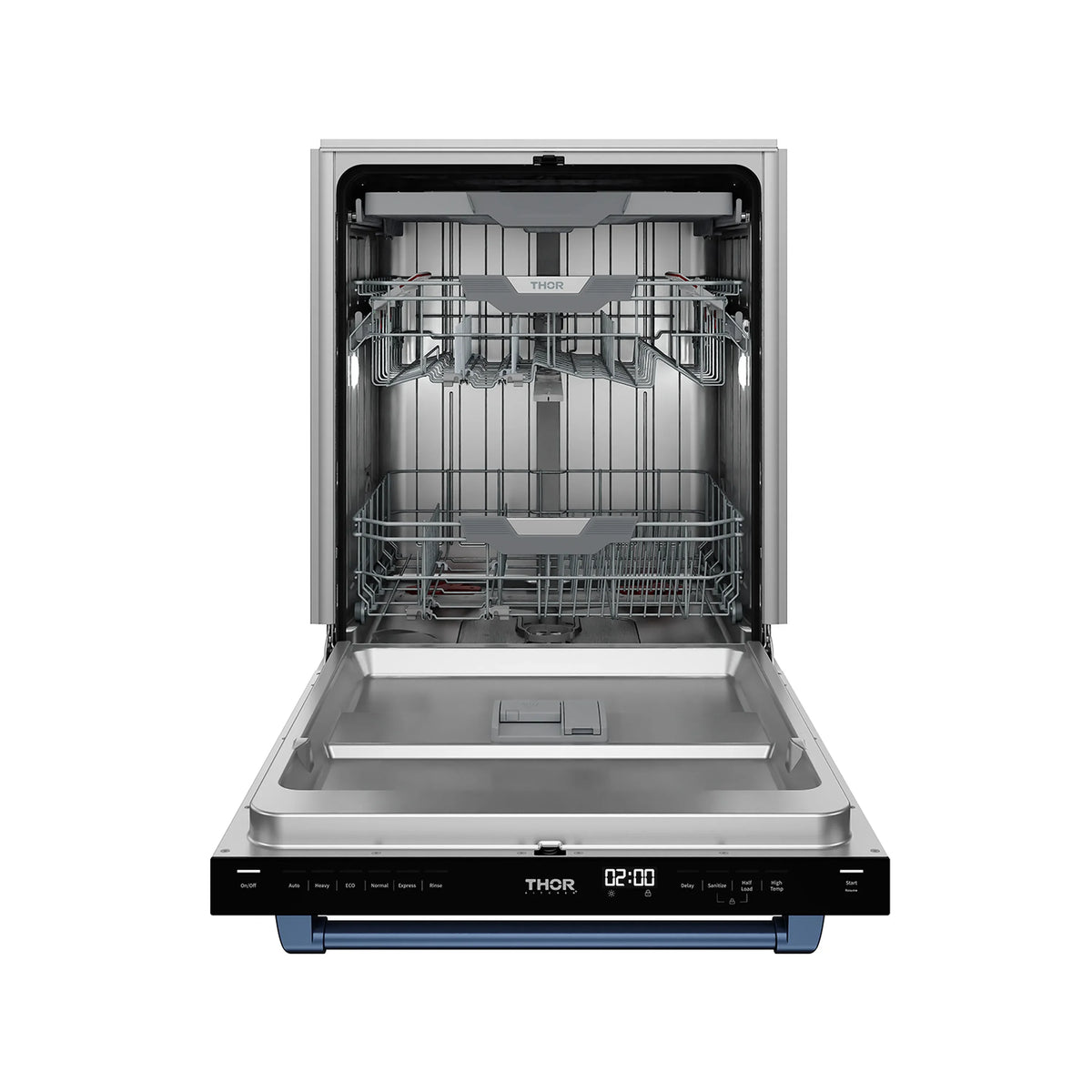 Gordon Ramsay by Thor Kitchen 24-Inch Dishwasher in White with Navy Blue Trim (DW24X8BAW-BLU)