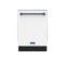 Gordon Ramsay by Thor Kitchen 24-Inch Dishwasher in White with Navy Blue Trim (DW24X8BAW-BLU)