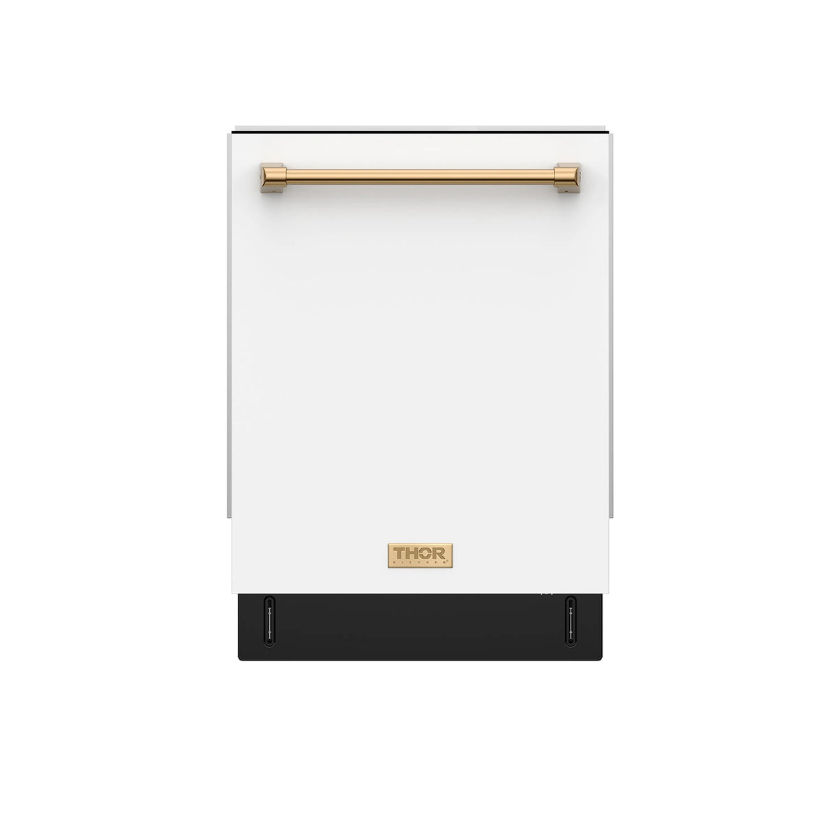 Gordon Ramsay by Thor Kitchen 24-Inch Dishwasher in White with Bronze Trim (DW24X8BAW-BRZ)
