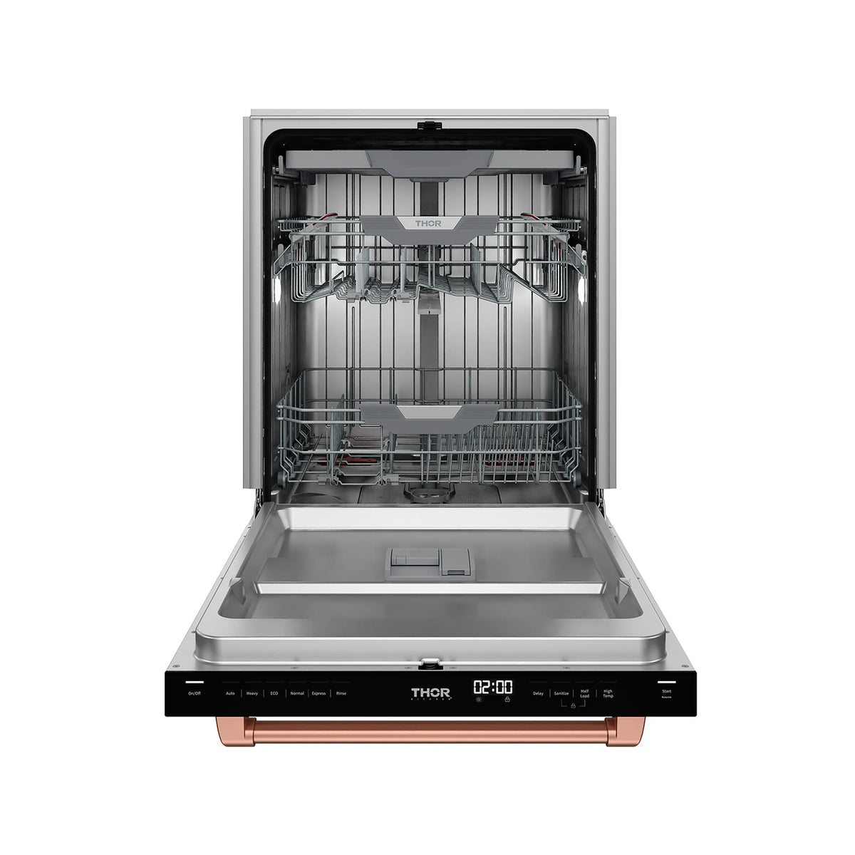 Gordon Ramsay by Thor Kitchen 24-Inch Dishwasher in White with Rose Gold Trim (DW24X8BAW-RSG)
