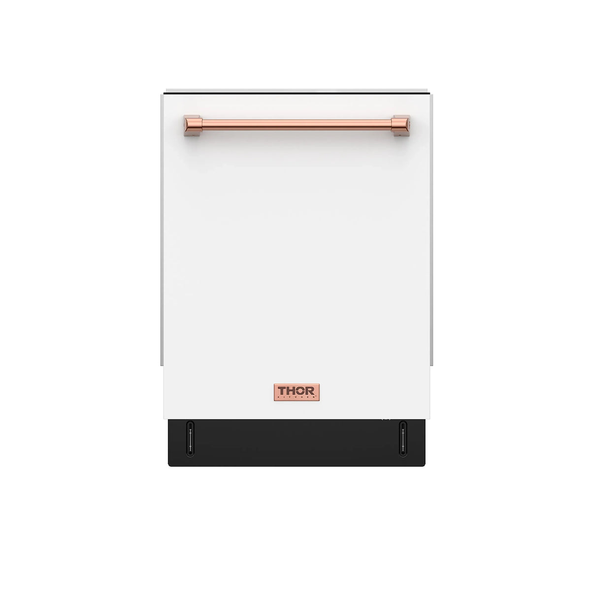 Gordon Ramsay by Thor Kitchen 24-Inch Dishwasher in White with Rose Gold Trim (DW24X8BAW-RSG)