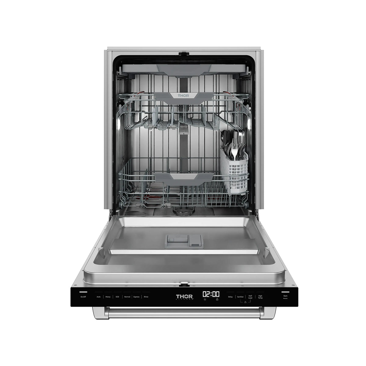 Gordon Ramsay by Thor Kitchen 24-Inch Dishwasher in White with Stainless Steel Trim (DW24X8BAW-SS)