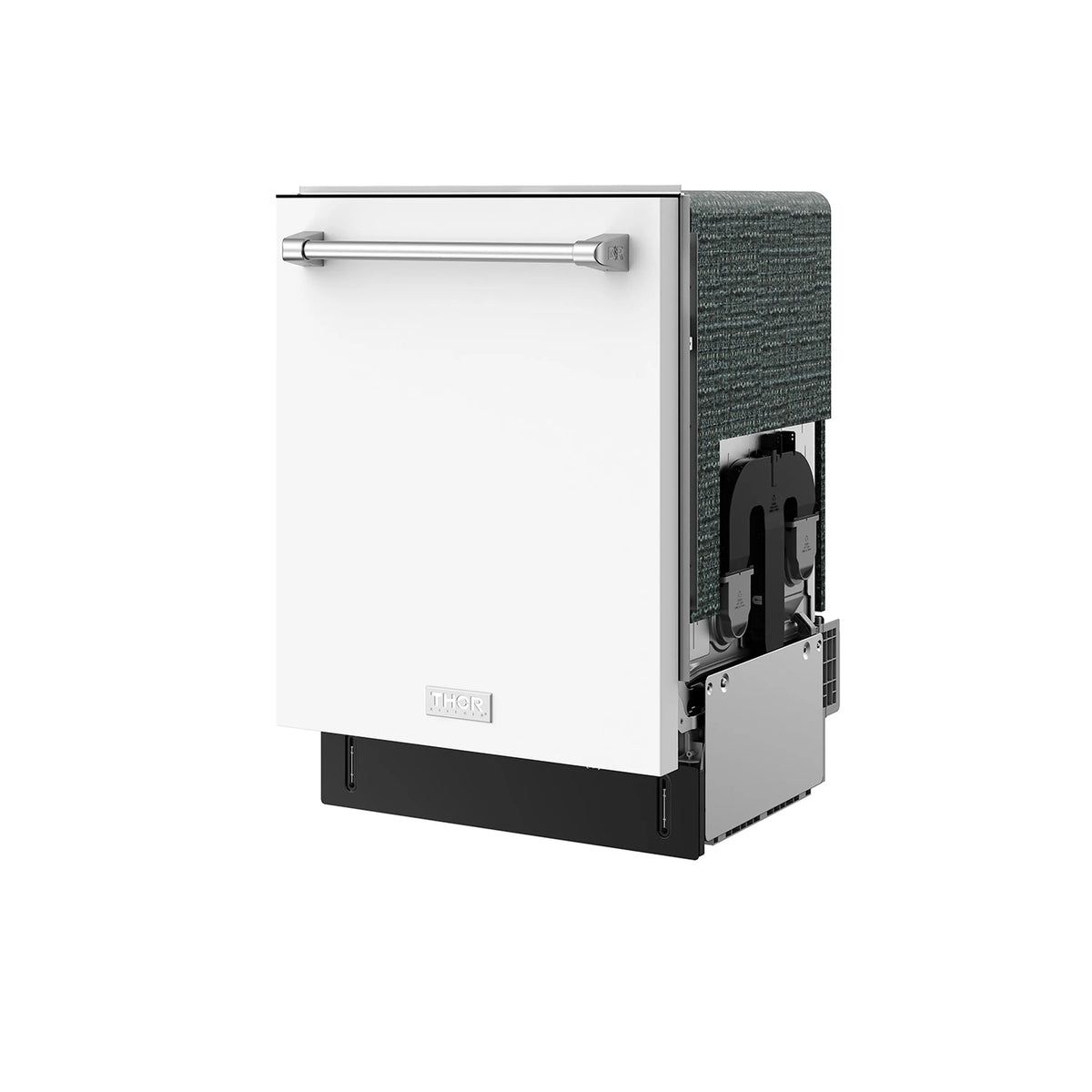 Gordon Ramsay by Thor Kitchen 24-Inch Dishwasher in White with Stainless Steel Trim (DW24X8BAW-SS)