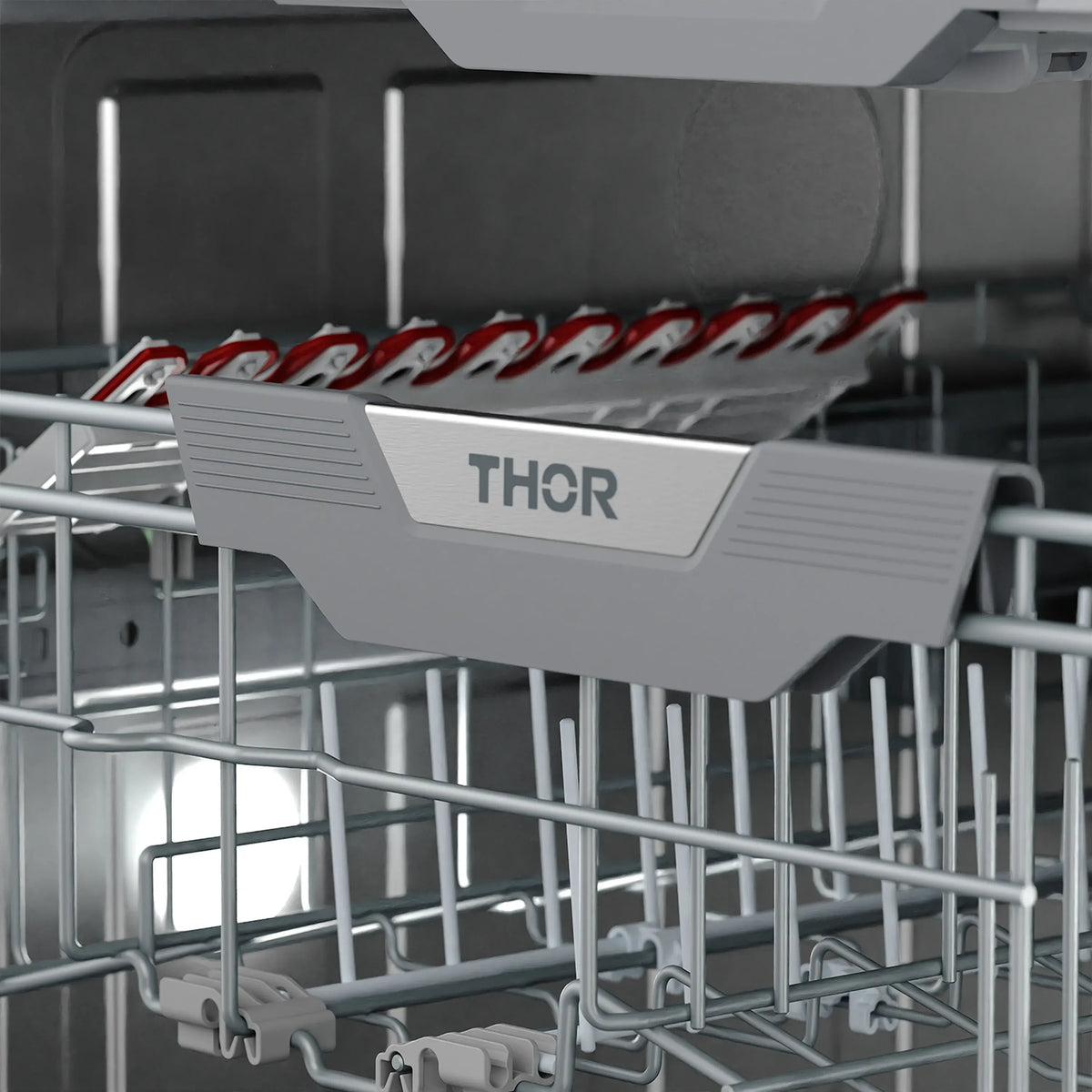 Gordon Ramsay by Thor Kitchen 24-Inch Dishwasher in White with Stainless Steel Trim (DW24X8BAW-SS)