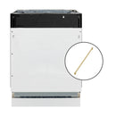 ZLINE Autograph Edition 24-Inch Tallac Series 3rd Rack Top Control Built-In Tall Tub Dishwasher in Custom Panel Ready with Champagne Bronze Handle (DWVZ-24-CB)