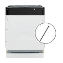 ZLINE Autograph Edition 24-Inch Tallac Series 3rd Rack Top Control Built-In Tall Tub Dishwasher in Custom Panel Ready with Matte Black Handle (DWVZ-24-MB)