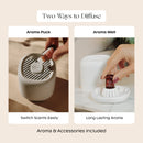 Canopy Bedside Diffuser – Waterless Technology, Diffuses Up to 400 Sq Ft, 3 Fan Speeds & Includes Diffuser, Diffusion Well, Unwind Aroma, Power Cord & Adapter in White (K-DIFF-WHI-V2)