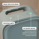 Canopy Bedside Air Purifier - Air Quality Monitoring, App-Free and with HEPA-13 Filter