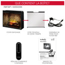 Dimplex Revillusion 36-Inch Portrait Built-In Firebox with Front Glass and Plug Kit (RBF36P-FG)