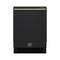 Forno Stella 24-Inch Built-in Dishwasher in Black with Antique Brass Handle, Tall Tub, Top Touch Control, Quiet 44 dBA, Soil-Sensing Capable, NSF & ENERGY STAR (FDWBI8010-24BLK)
