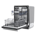 Forno Stella 24-Inch Built-in Dishwasher in Black with Stainless Steel Handle, Tall Tub, Top Touch Control, Quiet 44 dBA, Soil-Sensing Capable, NSF & ENERGY STAR (FDWBI8010-24BLK)