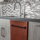 ZLINE 24-Inch Dishwasher in Hand-Hammered Copper with Stainless Steel Tub and Traditional Style Handle (DW-HH-H-24)
