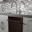 ZLINE 24-Inch Dishwasher in Oil-Rubbed Bronze with Modern Handle (DW-ORB-24)