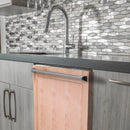 ZLINE 24-Inch Top Control Dishwasher in Unfinished Wood with Traditional Style Handle (DW-UF-H-24)