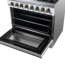 Forno 5-Piece Appliance Package - 36-Inch Galiano Dual Fuel Range, Wall Mount Range Hood, 60-Inch Refrigerator, Dishwasher, & 24-Inch Microwave Drawer in White with Antique Brass Handle