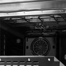 Forno Galiano 48-Inch Dual Fuel Range with 8 Burners and 6.58 Cu. Ft. Electric Convection Oven in Black with Antique Brass Trim (FFSGS6156-48BLK)