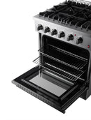 Forno Marco 30-inch Dual Fuel Range with 4 Burners and 4.32 cu.ft. Oven in Stainless Steel (FFSGS6197-30)