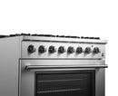 Forno Marco 36-inch Dual Fuel Range with 6 Burners and 5.36 cu.ft. Oven in Stainless Steel (FFSGS6197-36)